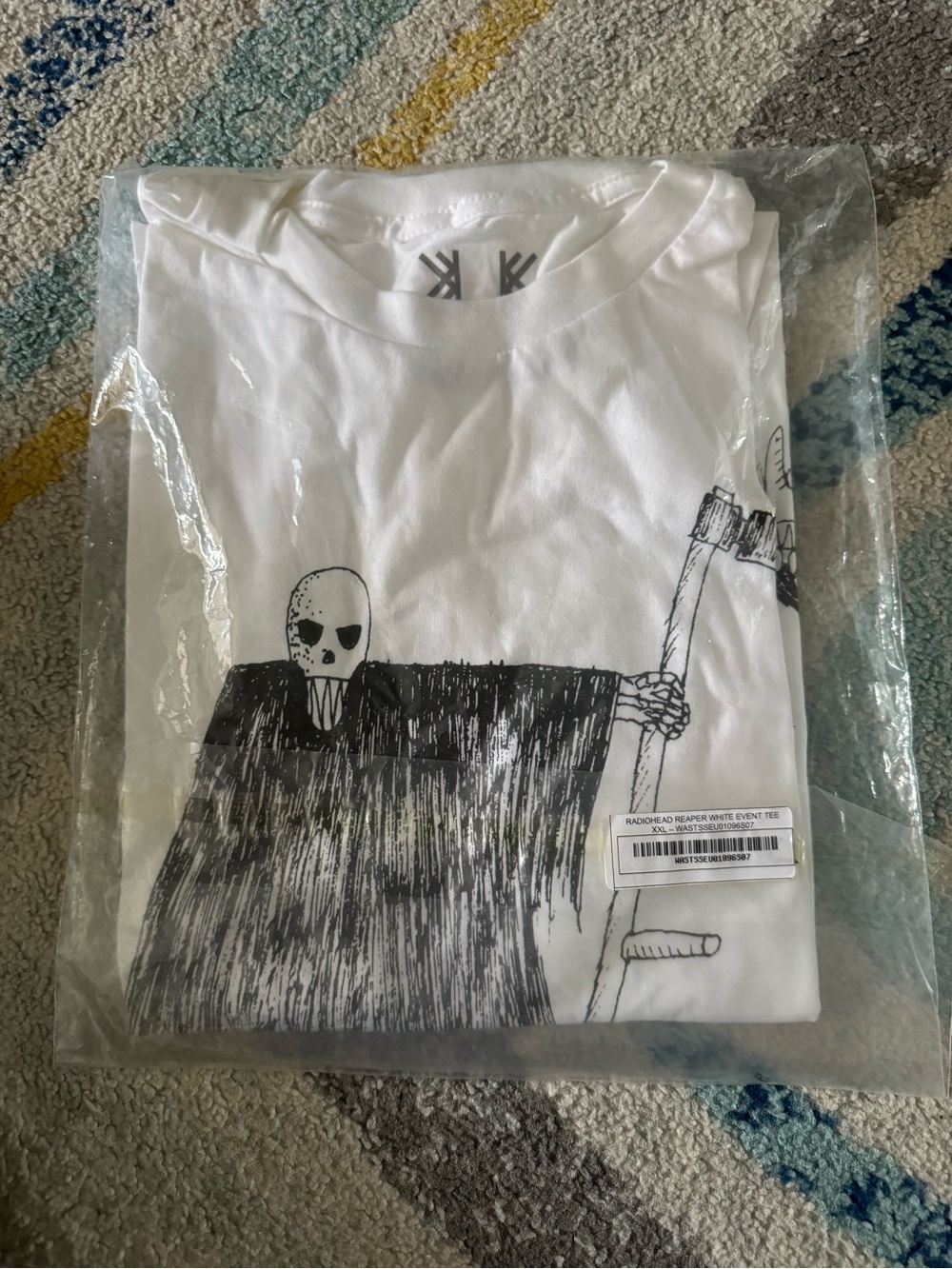 Radiohead Reaper Boston 2018 band tee XXL NEW